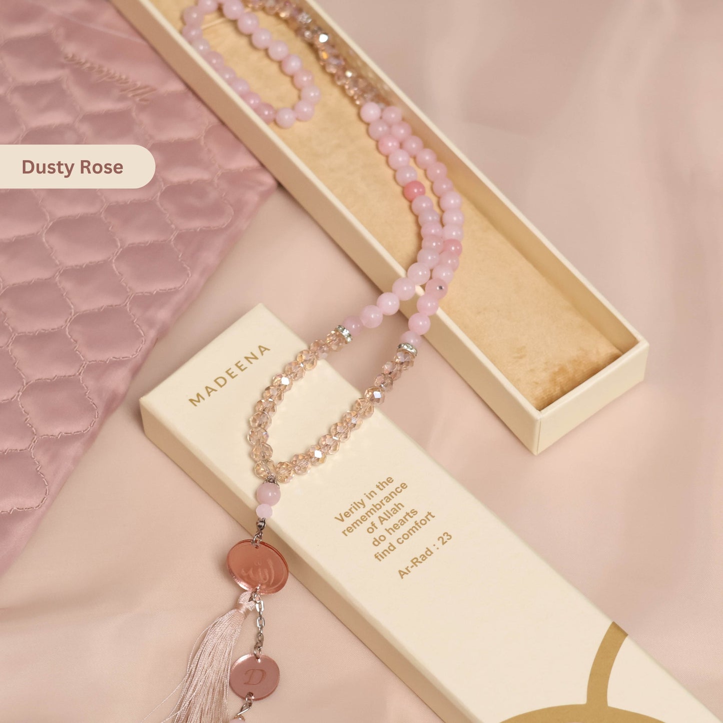 Madeena - Tasbih Mutiara 99 Butir (Bisa Custom Inisial)