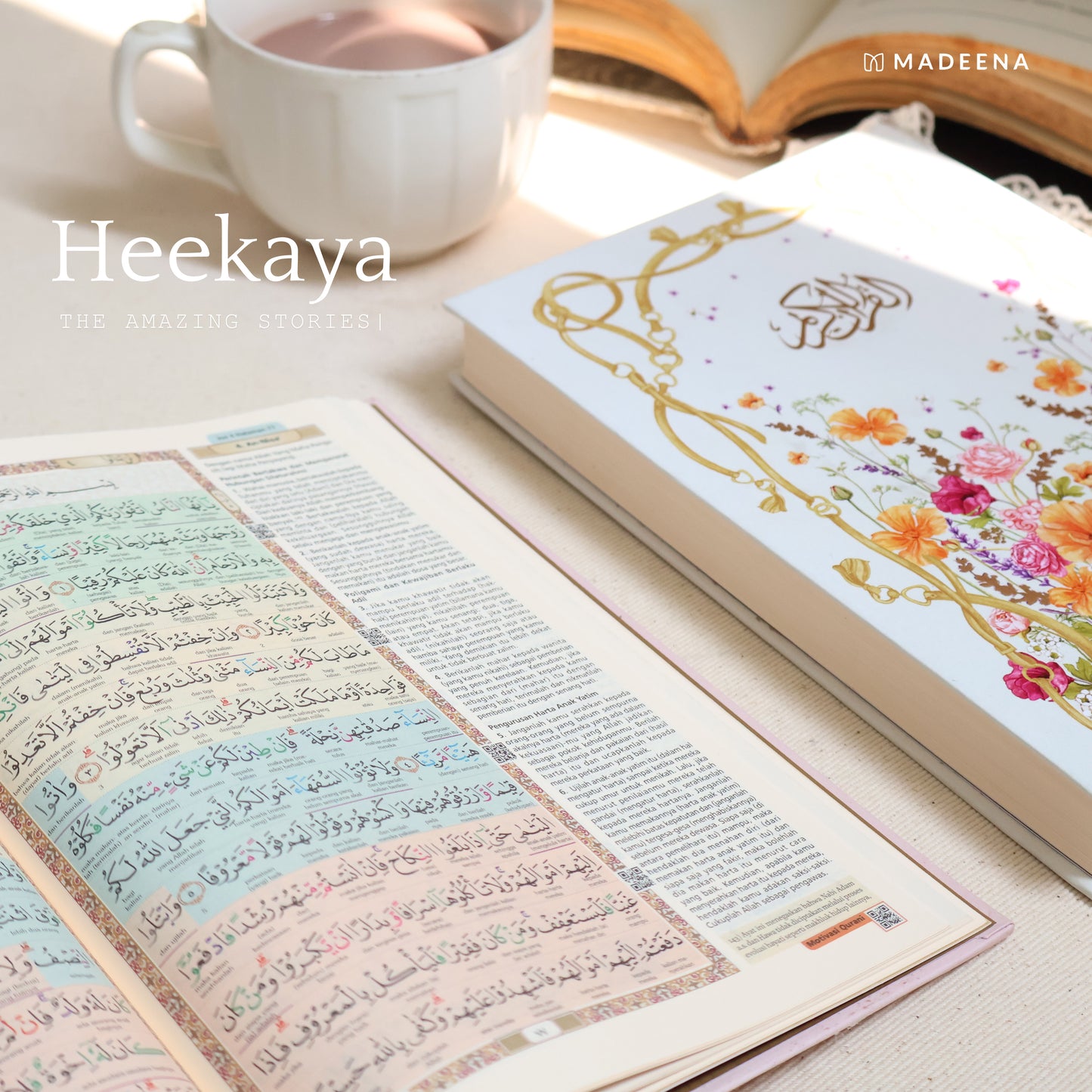 Madinaquran - Alquran Terjemahan QRCode Heekaya Hardcover Aesthetic