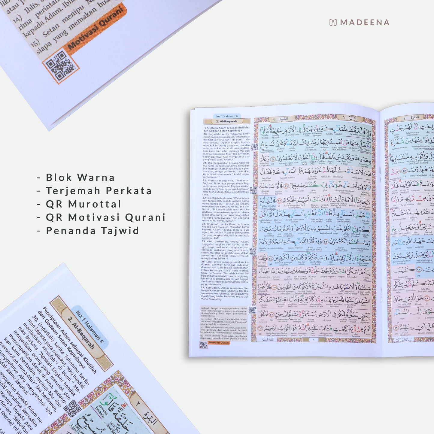 Madinaquran - Alquran Per Juz Tajwid Terjemahan Per Kata Ukuran A5