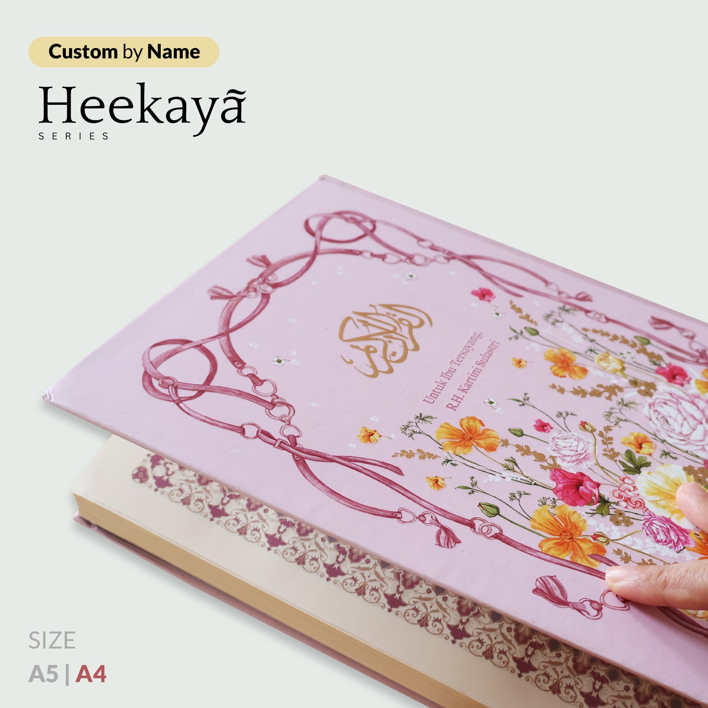 Alquran Custom Nama (Bisa Tulis Nama di Cover) Heekaya Hard Cover by Madina Quran
