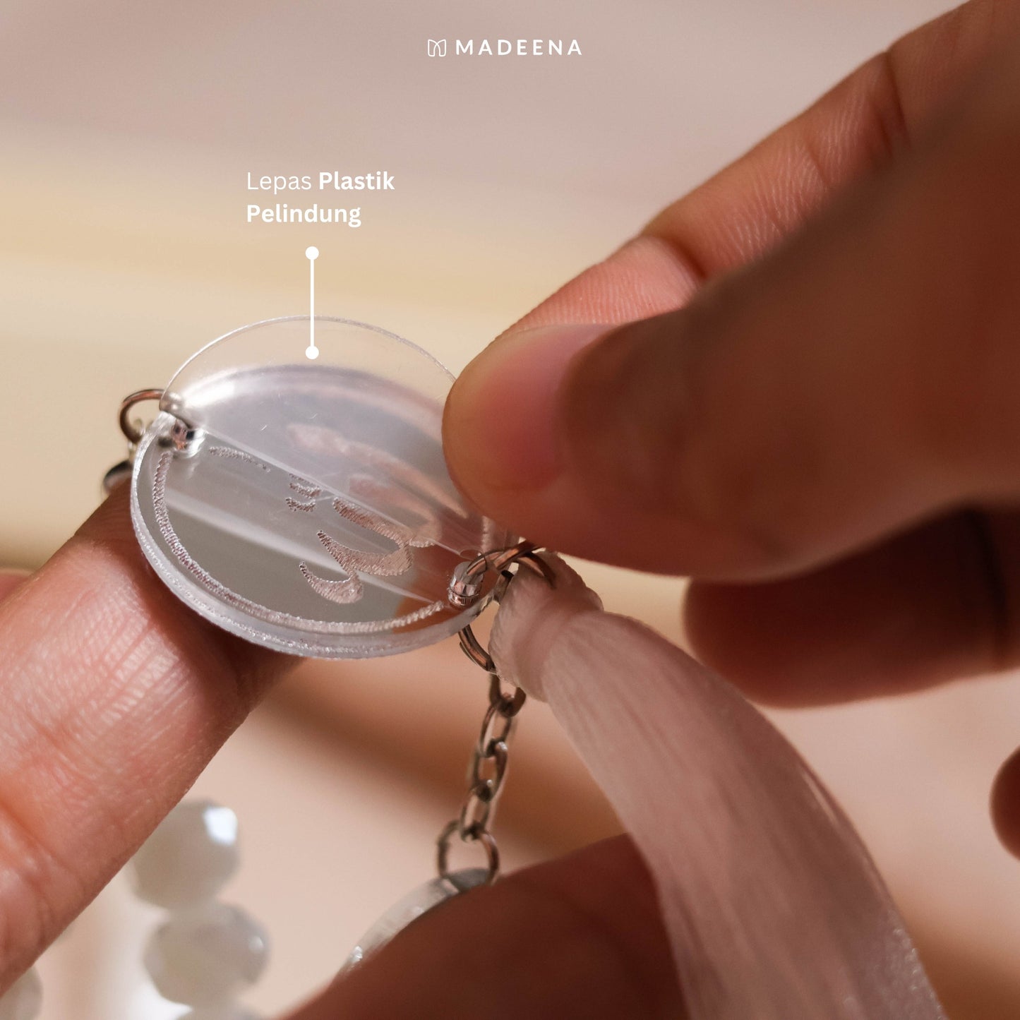 Madeena - Tasbih Mutiara 99 Butir (Bisa Custom Inisial)