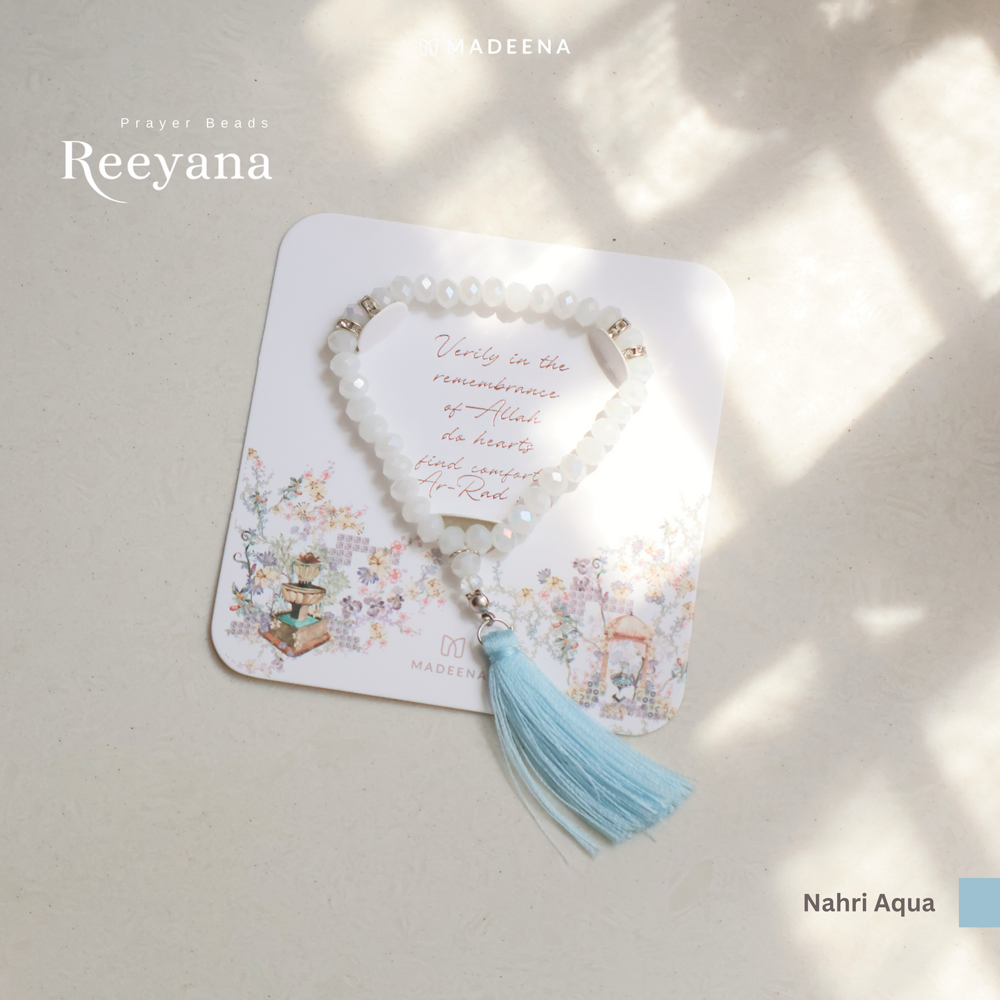 Madeena - Gelang Tasbih Aesthetic 33 Butir Reeyana Swarovski