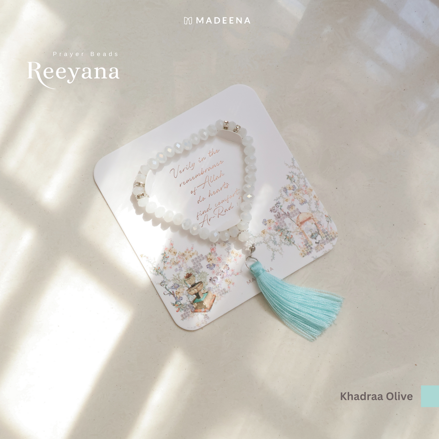 Madeena - Gelang Tasbih Aesthetic 33 Butir Reeyana Swarovski