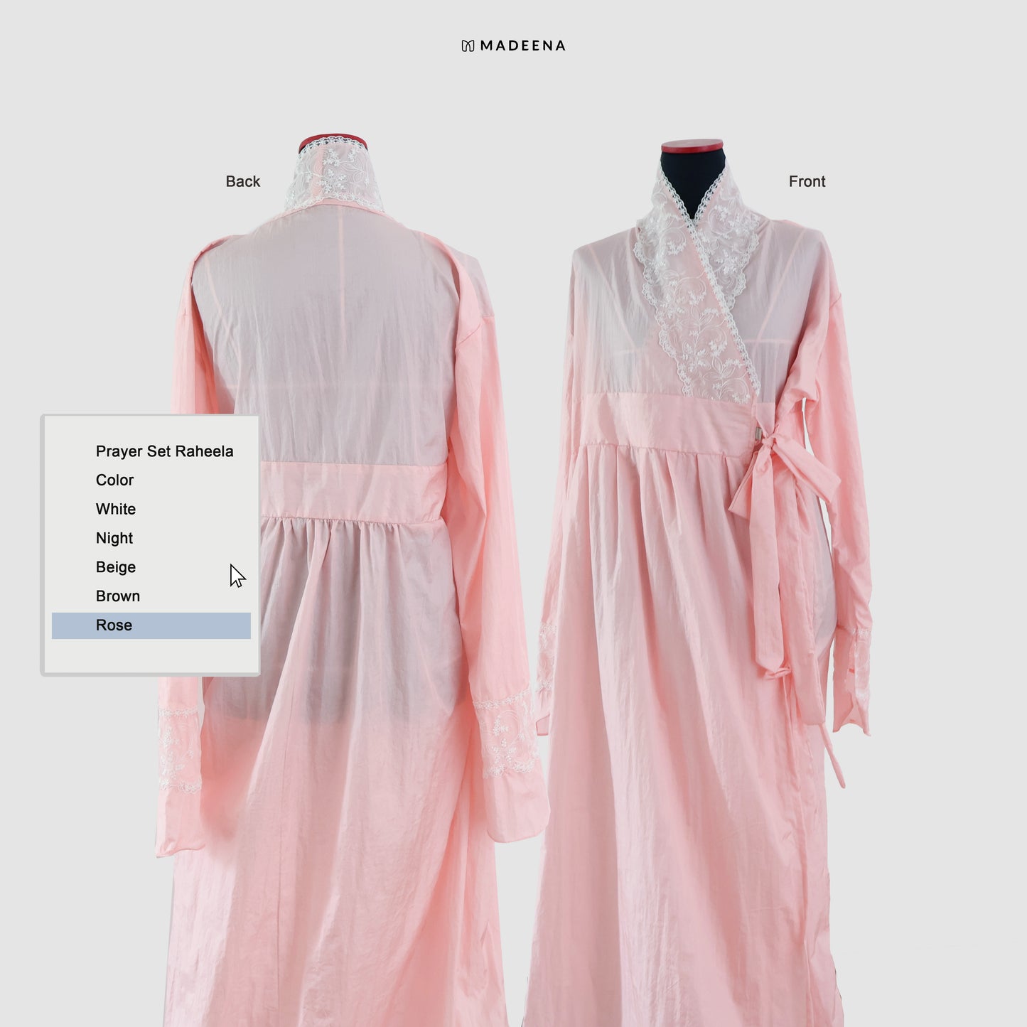 Madeena - Mukena Travel Terusan Abaya Raheela