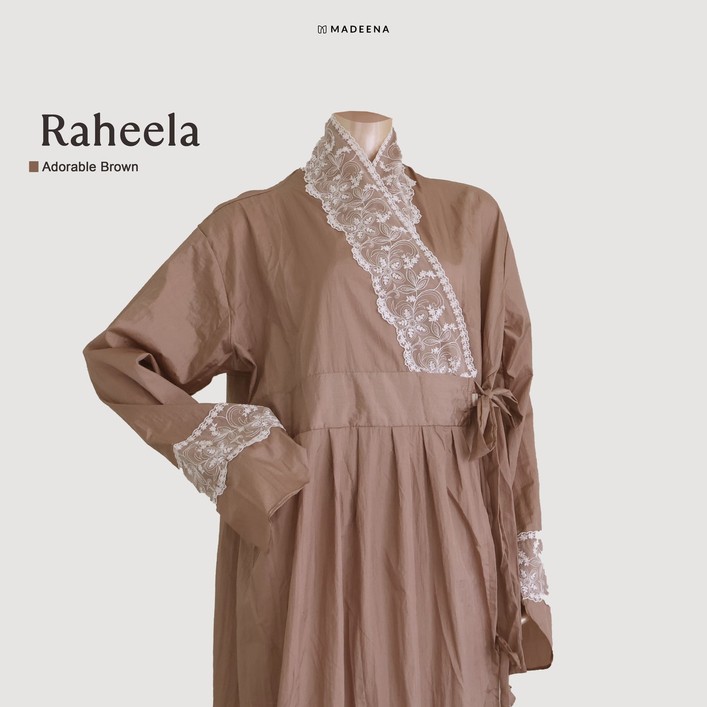 Madeena - Mukena Travel Terusan Abaya Raheela