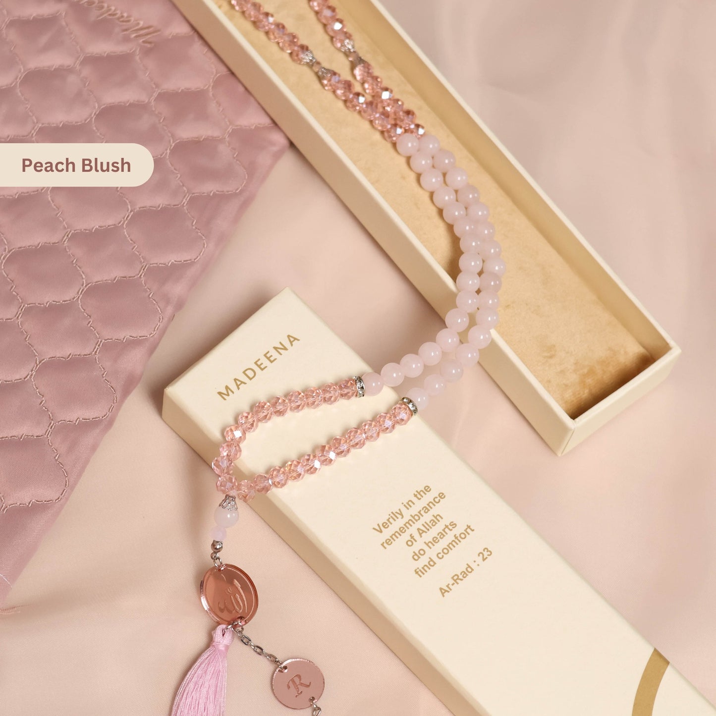 Madeena - Tasbih Mutiara 99 Butir (Bisa Custom Inisial)