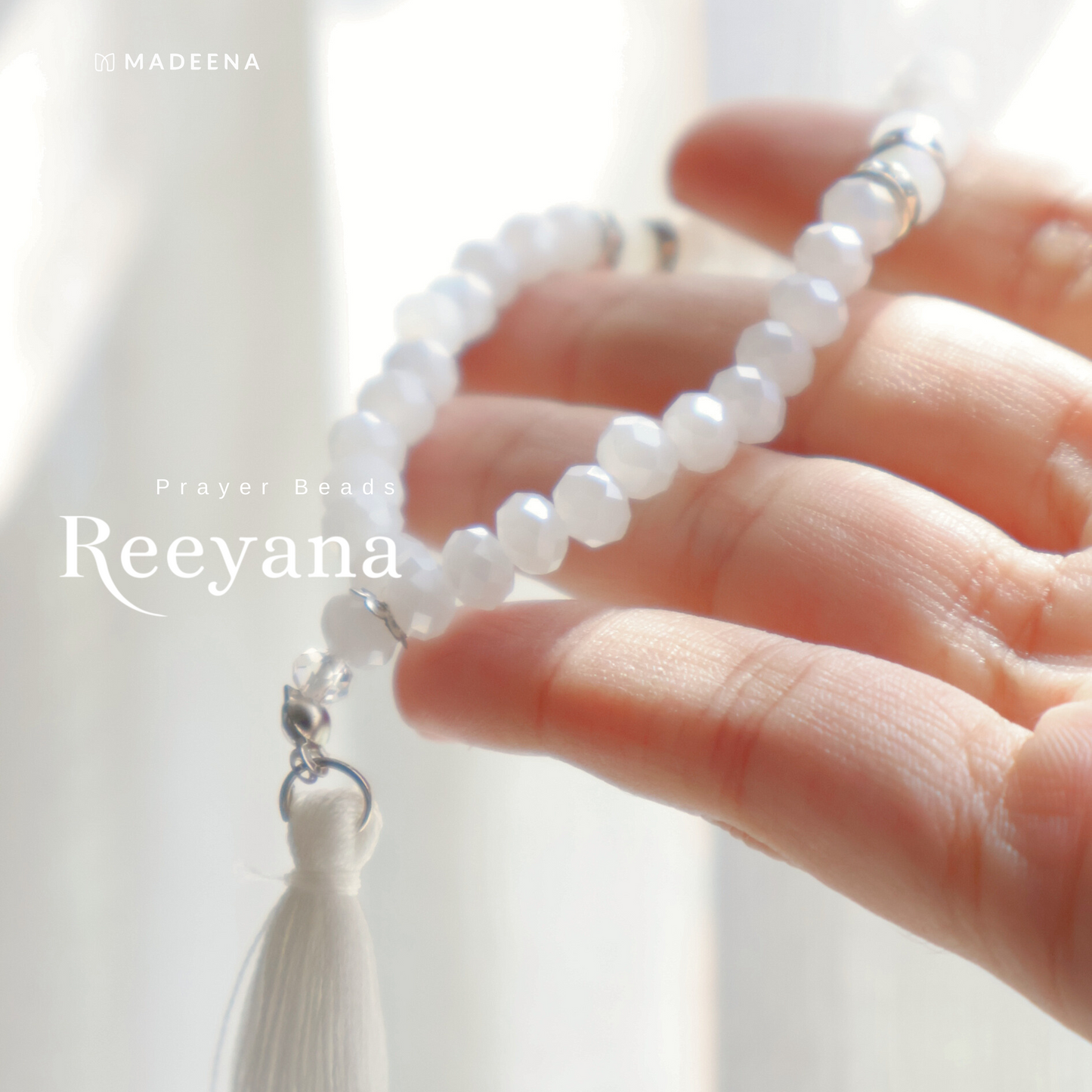 Madeena - Gelang Tasbih Aesthetic 33 Butir Reeyana Swarovski